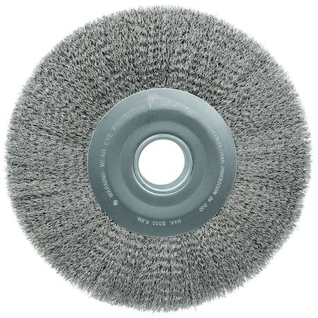 Weiler 12" Wide Face Crimped Wire Wheel .0118" Steel Fill 2" Arbor Hole 3220
